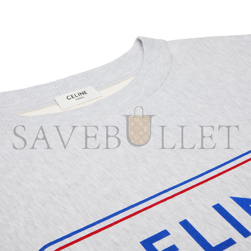 Ce1i*e loose sweatshirt in cotton fleece ry0se1233.ggy6